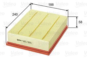 VALEO Vzduchový filter 585085