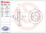 BREMBO Brzdový kotúč 08523710