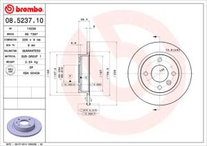 BREMBO Brzdový kotúč 08523710