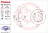 BREMBO Brzdový kotúč 08524310