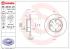 BREMBO Brzdový kotúč 08524324