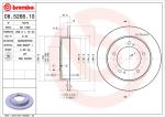 BREMBO Brzdový kotúč 08526610