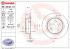 BREMBO Brzdový kotúč 08534610