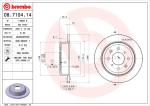 BREMBO Brzdový kotúč 08710414