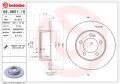 BREMBO Brzdový kotúč 08A65110