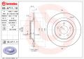 BREMBO Brzdový kotúč 08A71111