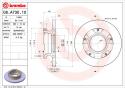 BREMBO Brzdový kotúč 08A73010