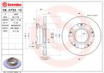 BREMBO Brzdový kotúč 08A73010