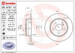 BREMBO Brzdový kotúč 08A73711