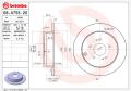 BREMBO Brzdový kotúč 08A75520