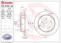 BREMBO Brzdový kotúč 08A75520