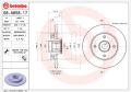 BREMBO Brzdový kotúč 08A85817
