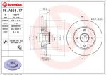 BREMBO Brzdový kotúč 08A85817