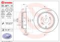 BREMBO Brzdový kotúč 08A87111