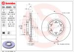 BREMBO Brzdový kotúč 09896510