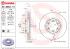 BREMBO Brzdový kotúč 09896510