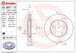 BREMBO Brzdový kotúč 09897711