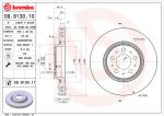 BREMBO Brzdový kotúč 09913011