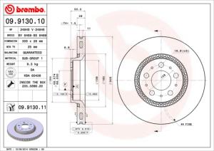 BREMBO Brzdový kotúč 09913011