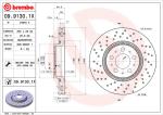 BREMBO Brzdový kotúč 0991301X