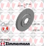 ZIMMERMANN Brzdový kotúč 150125820