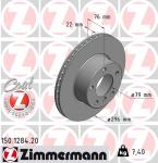 ZIMMERMANN Brzdový kotúč 150128420