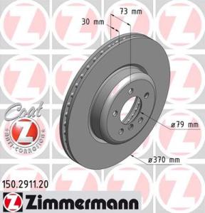 ZIMMERMANN Brzdový kotúč 150291120