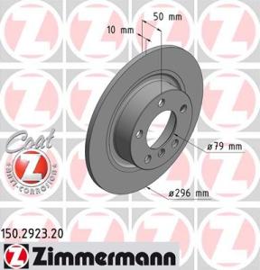 ZIMMERMANN Brzdový kotúč 150292320