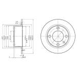 DELPHI Brzdový kotúč BG2691