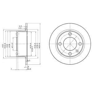 DELPHI Brzdový kotúč BG2691