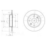 DELPHI Brzdový kotúč BG2803