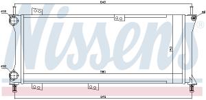 NISSENS Chladič motora 617731