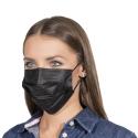 Čierne ochranné rúško na ústa chirurgické certifikované – 1 ks