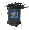 UFI Palivový filter 2408600