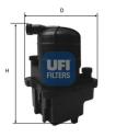UFI Palivový filter 2408800