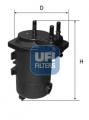 UFI Palivový filter 2409800