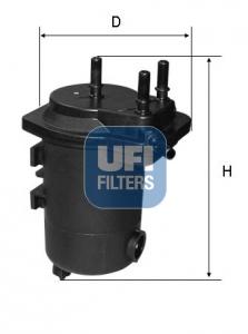 UFI Palivový filter 2409800