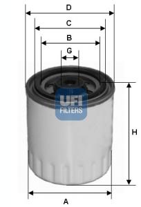 UFI Palivový filter 2432100