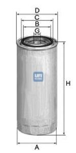 UFI Palivový filter 2434400