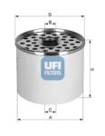 UFI Palivový filter 2436100