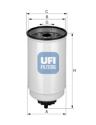 UFI Palivový filter 2437100