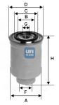 UFI Palivový filter 2437400