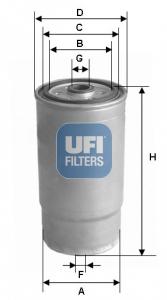 UFI Palivový filter 2437901