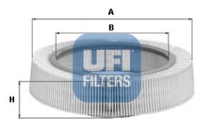 UFI Vzduchový filter 3096900
