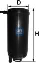UFI Palivový filter 3107100