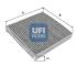 UFI Filter vnútorného priestoru 5417800