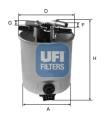 UFI Palivový filter 5539300