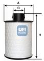 UFI Palivový filter 60H2O00