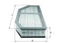 MAHLE ORIGINAL Vzduchový filter LX2067