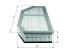 MAHLE ORIGINAL Vzduchový filter LX2067